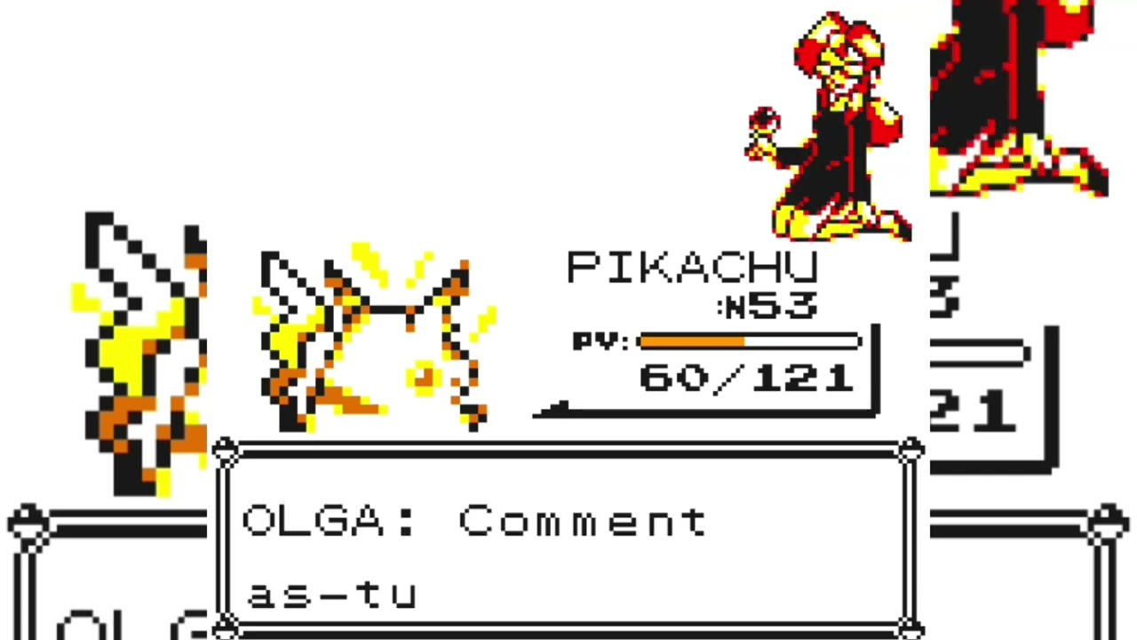 Olga première conseil des 4 Pokémon jaune 