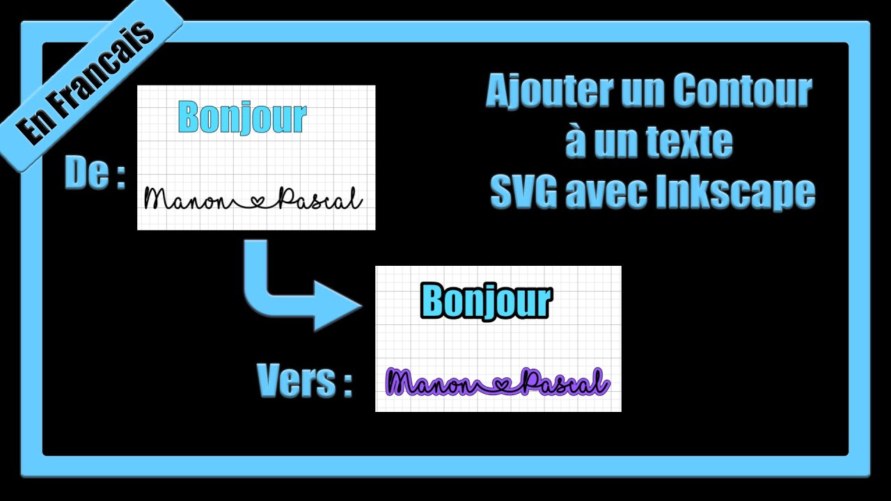 [FR] Ajouter un Contour a un Texte avec Inkscape