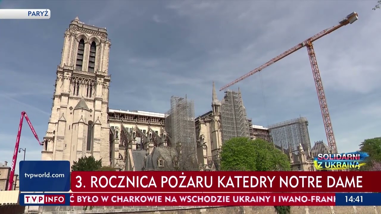 3. rocznica pożaru Notre Dame w Paryżu. Relacja red. Maksa Maszendy