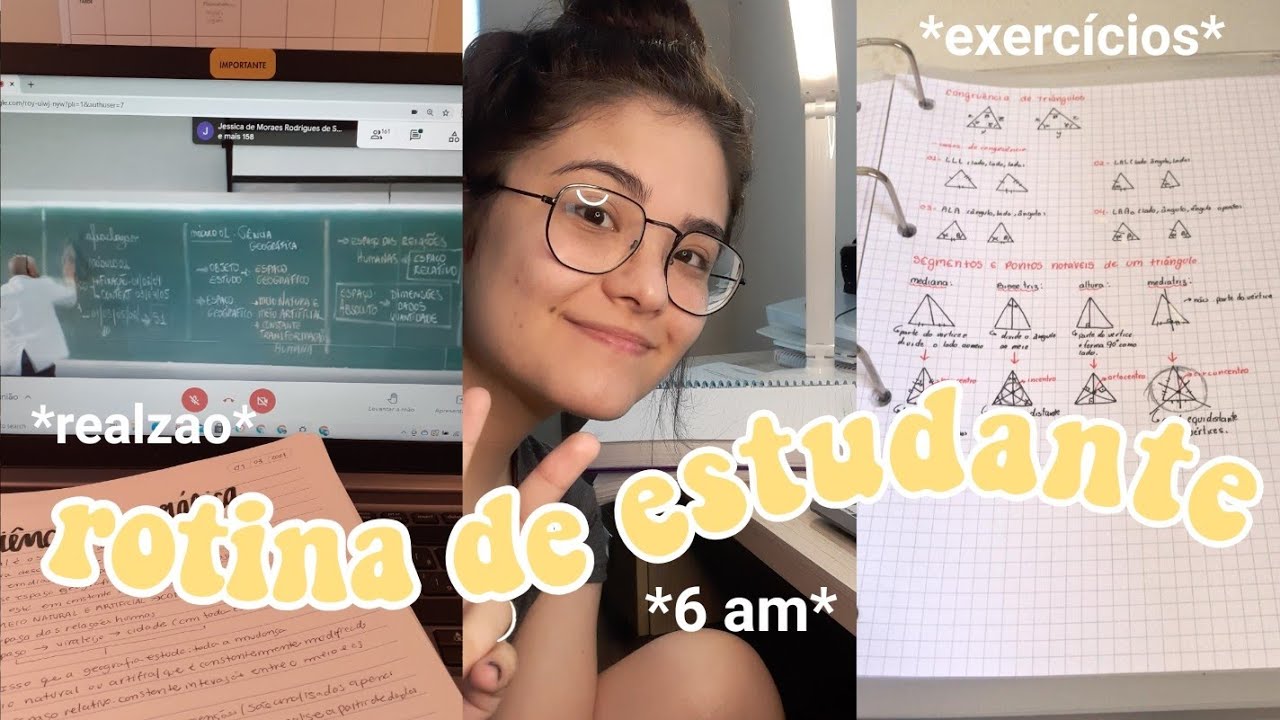 rotina da manhã de uma estudante no terceirão