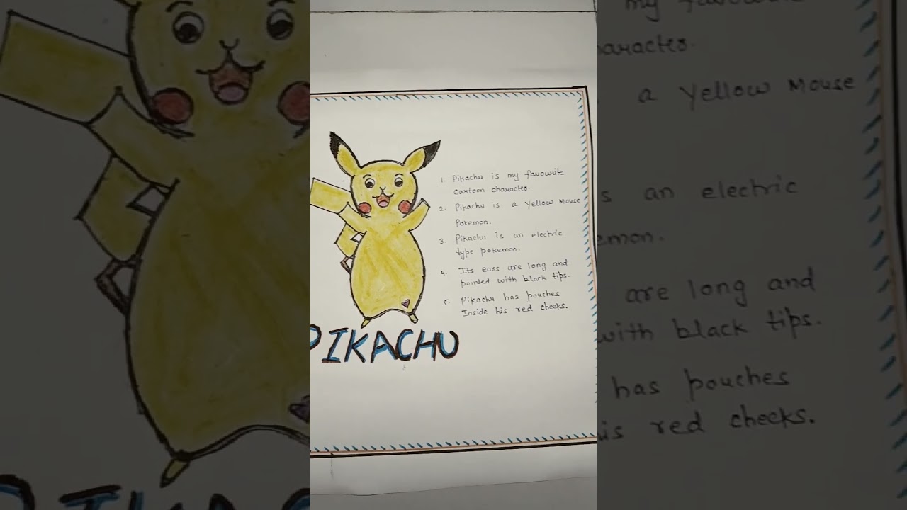 Pikachu ! Pikachu cartoon ! ma favourite cartoon character # short # short video