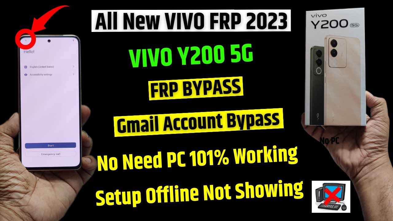 VIVO Y200 Frp Unlock | Android 13 | All VIVO Android 13 Gmail Account bypass 2023 (No Pc)