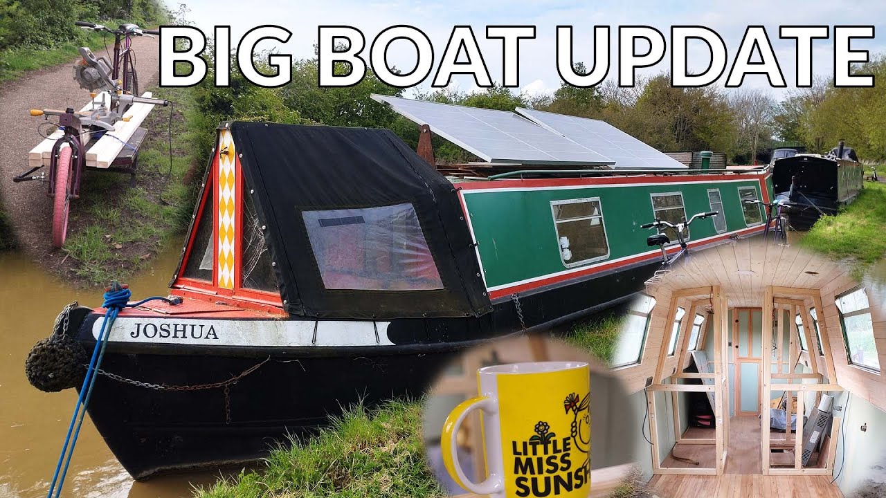Renovating a narrowboat EP2 - Making internal walls and building rooms!