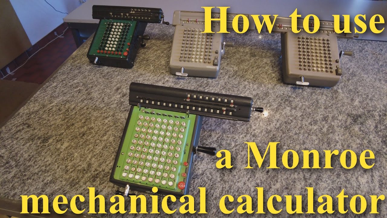 How ot use a Monroe mechanical calculator