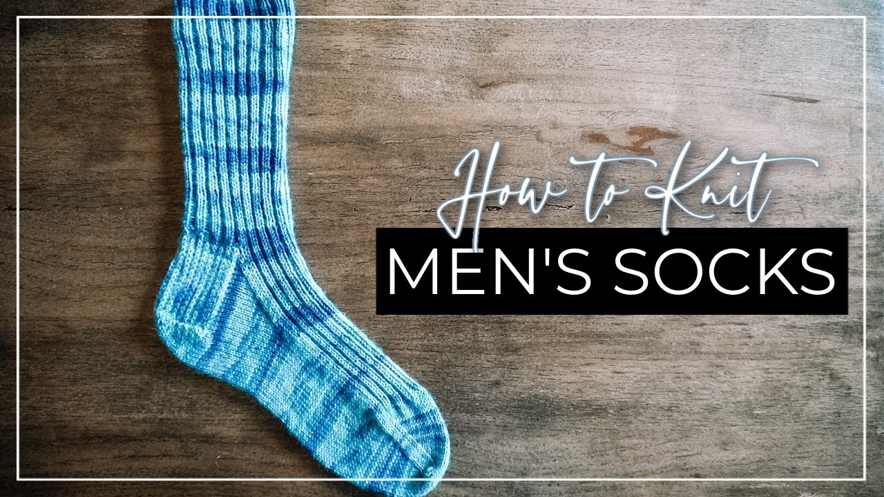 How to Knit Simple Men's Ribbed Socks | Megan Brightwood