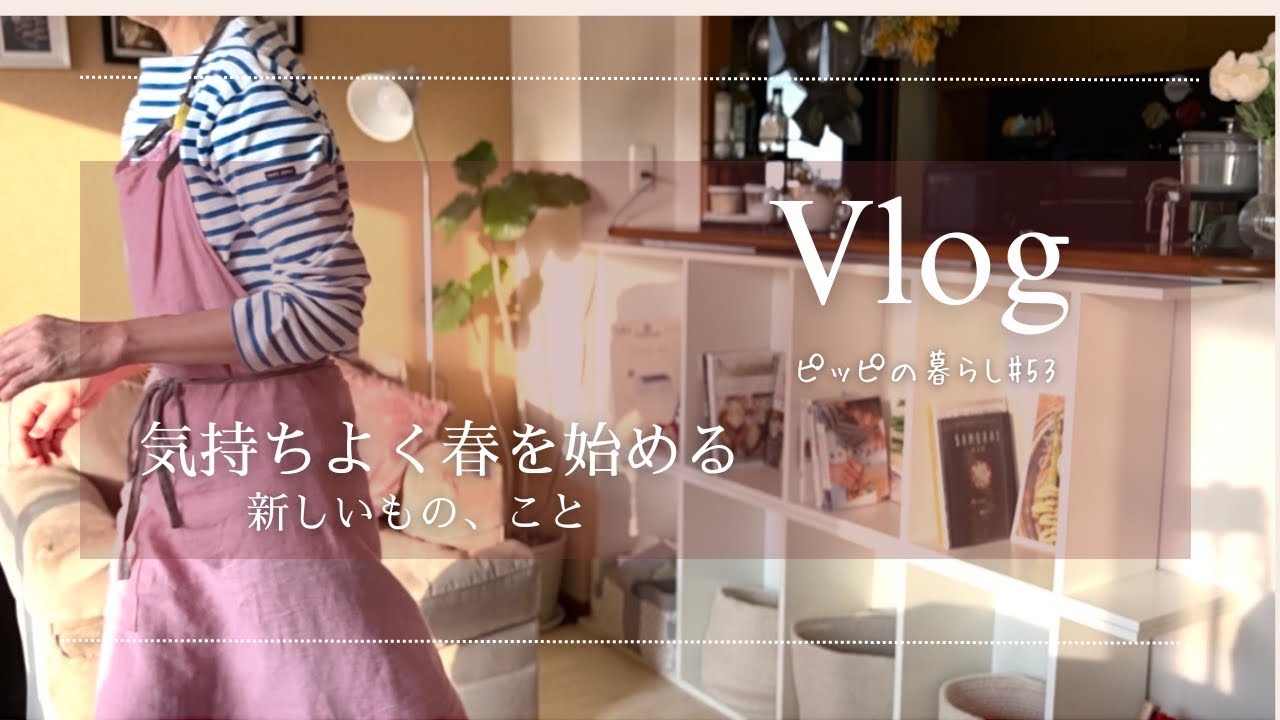 【暮らしのvlog】春にはじまる新しいもの、こと/ 新しい卵焼き器とお弁当作り/ 我が家の絶品にんじんしりしり/ 狭いマンションの隙間収納・本棚編