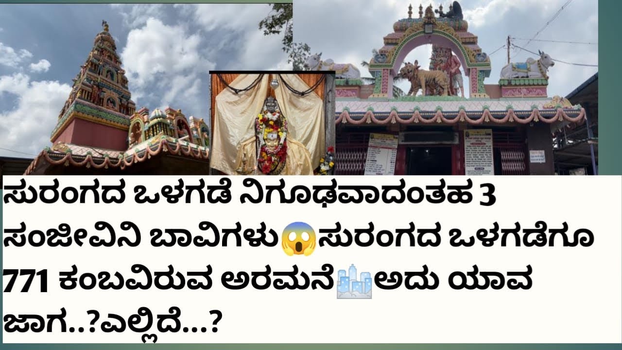 ಒಬ್ಬ ಮನುಷ್ಯ ನುಸುಳುವಸ್ಟು ಜಾಗವಿರು ಈ ಸುರಂಗ ಮಾರ್ಗದಲ್ಲಿ ದೊಡ್ಡ ಅರಮನೆ ಇದೆ😨3ಸಜೀವಿನಿ ಭಾವಿಗಳು ಇವೆ😨
