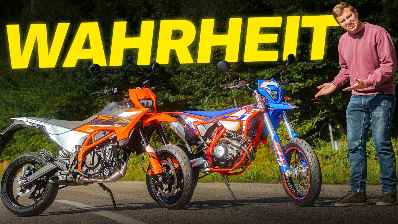 KTM 125 SMC R 2025 VS BETA RR MOTARD 125 R 2025 125ccm Vergleich 