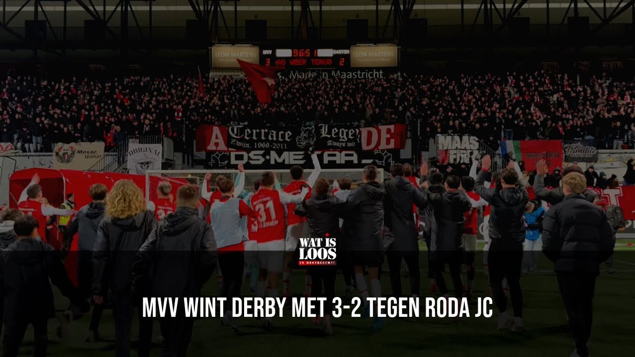 MVV WINT MET 3-2 DE DERBY TEGEN RODA JC