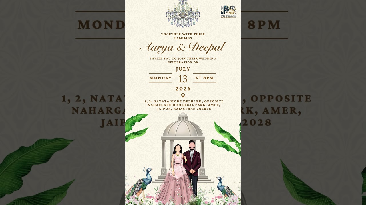 Creative Wedding Invitation Video | Digital Wedding Invite ✨