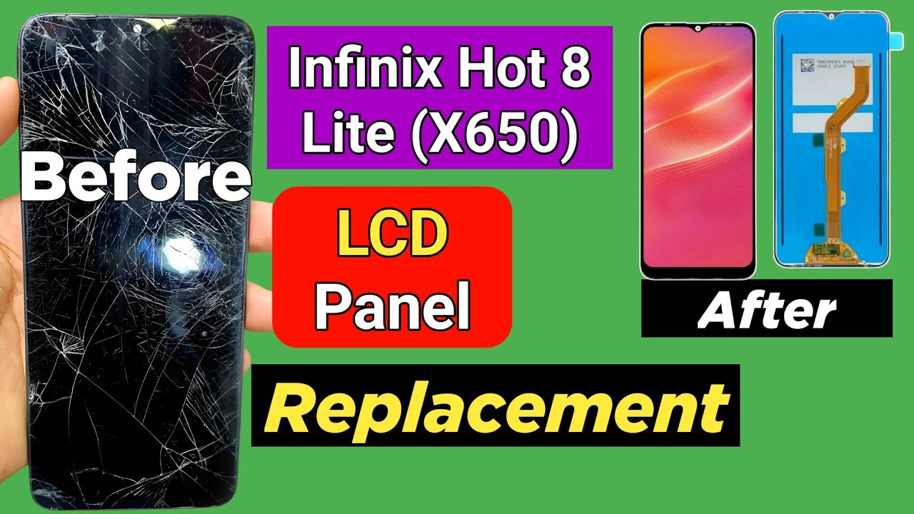 infinix hot 8 Lite X650 Panel Replacement | infinix hot 8 x650 broken panel change