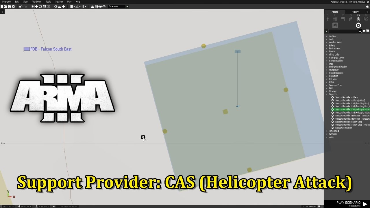 Как настроить модули поддержки в Arma 3!