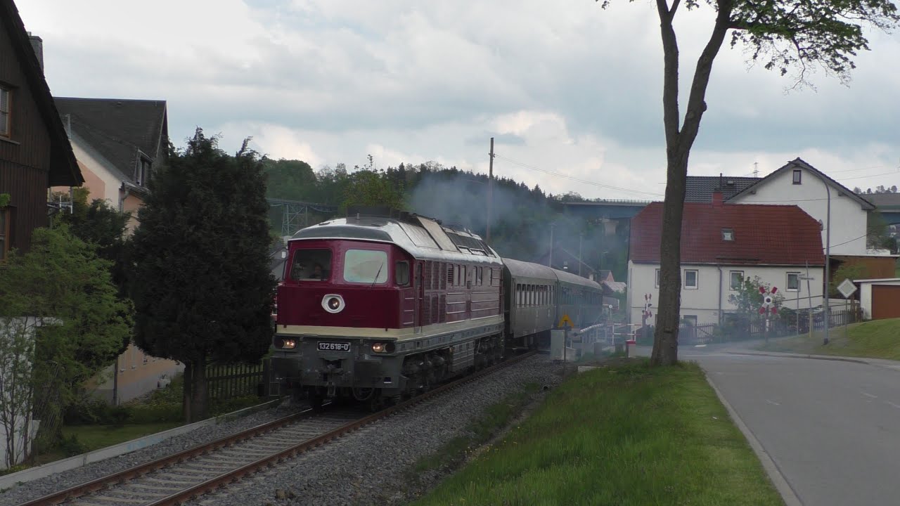 Mit der Sowjetischen Großdiesellok durchs Erzgebirge