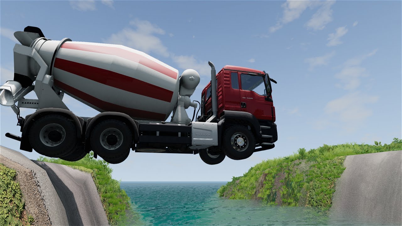 Mobil Kecelakaan Masuk Lubang Permainan Mobil Mobilan Simulator Beamng.Drive Mobil Rusak Hancur#2