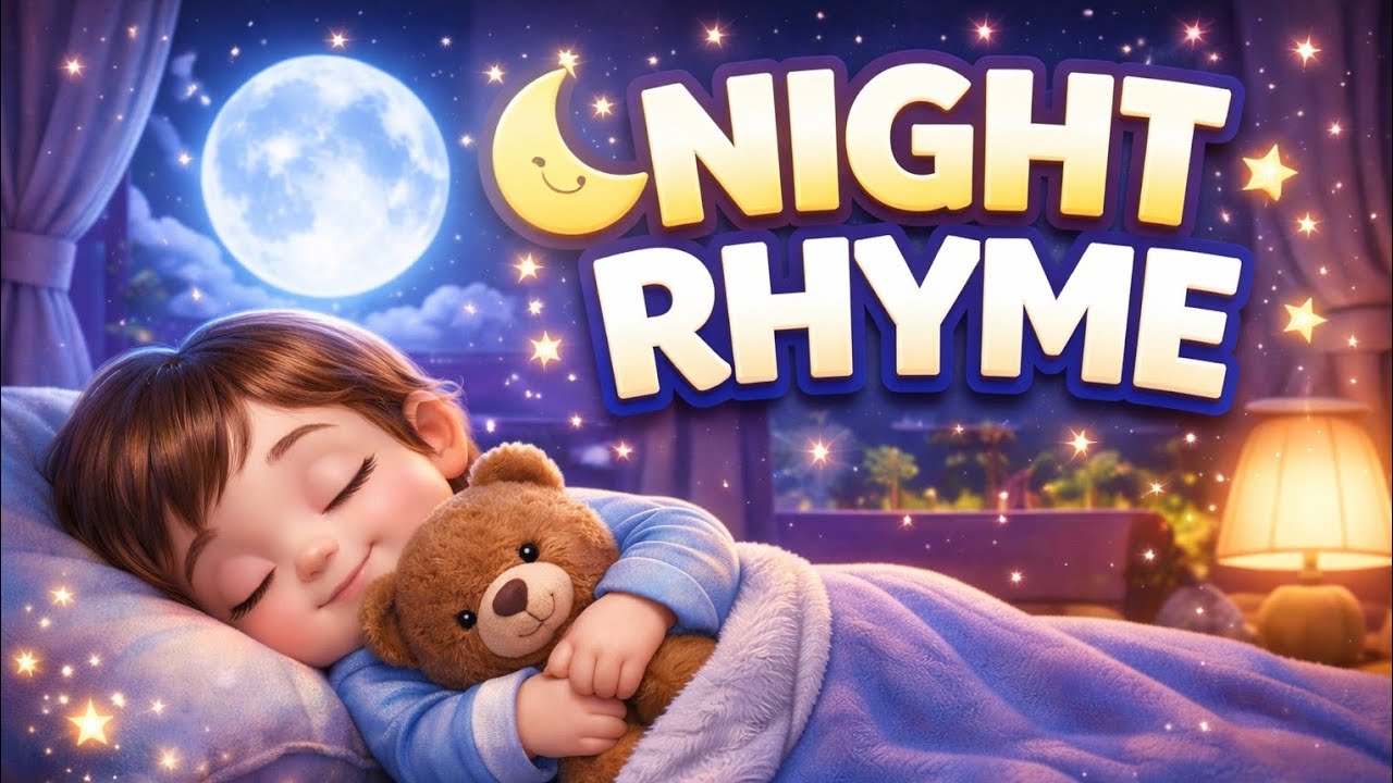 Night Rhyme for Kids 🌙 | Sweet Dreams Lullaby Song (3D Animation)