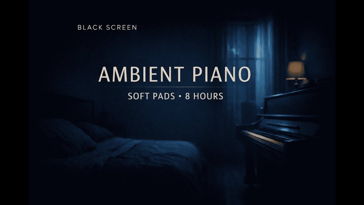 8 Hour Deep Sleep Piano (Black Screen) 🎹🌙 | Anxiety & Insomnia Relief