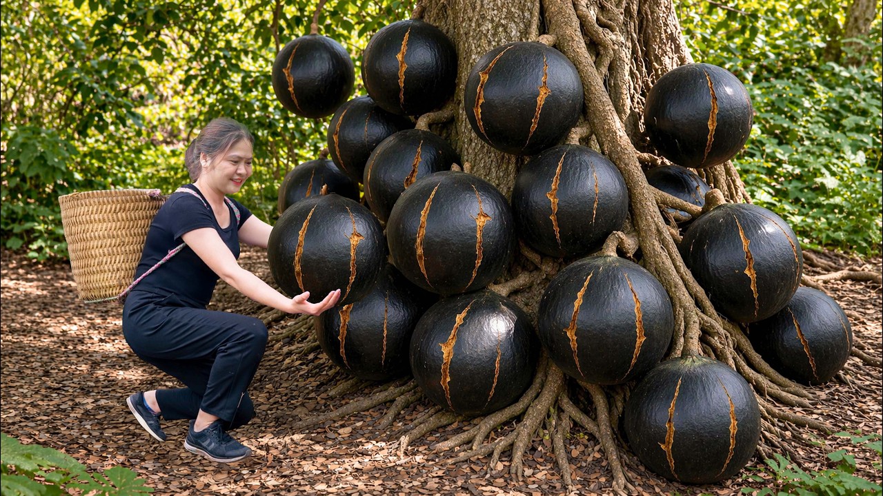 Harvesting Rare Wild Calabash Fruit | Ancient Wine Recipe That Sells for High Profit