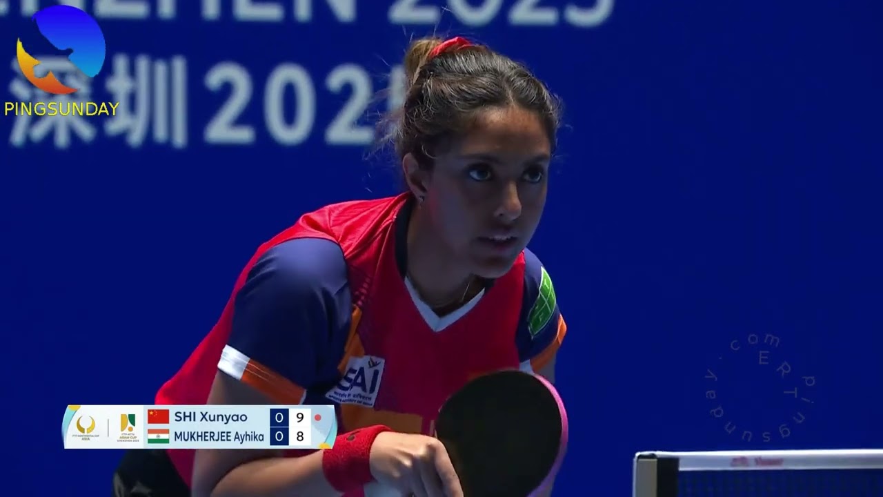 SHI Xunyao vs MUKHERJEE Ayhika   Asian Cup 2025