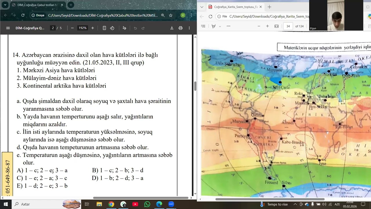 Atmosfer qəbul suallarin izahi 