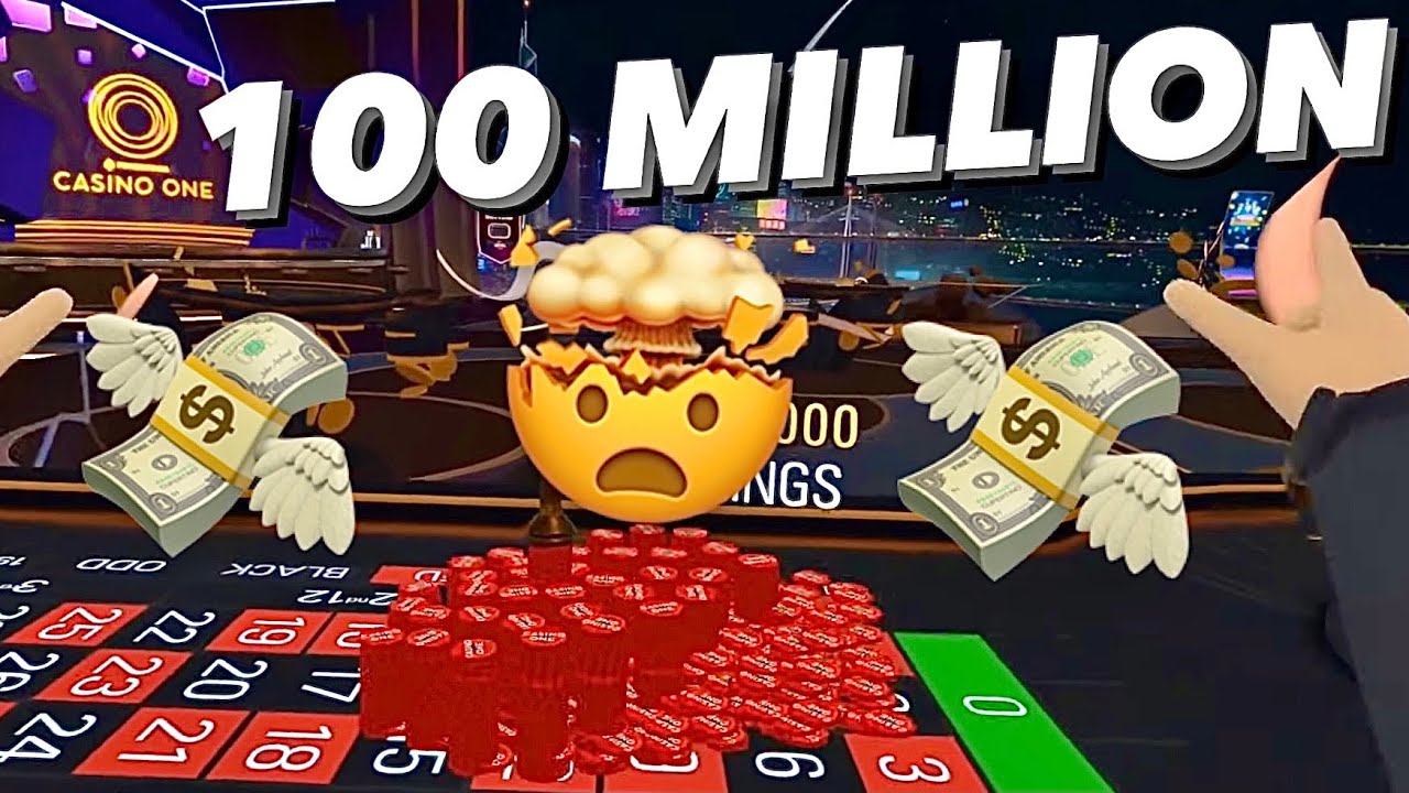 betting 100,000,000 in roulette Huge Risk! pokerstars vr