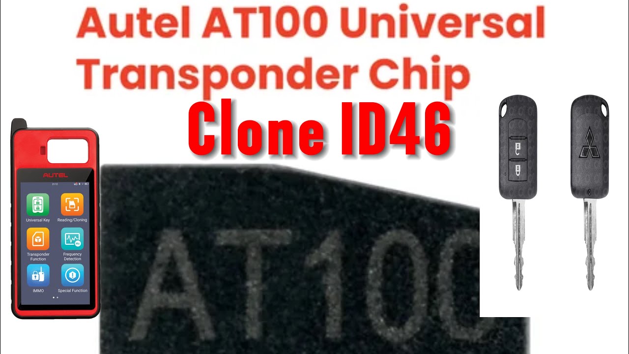 🔥 Clone ID46 Chip in Seconds! Autel AT100 Magic Trick 💥 #CarKey #ID46 #AutelAT100”