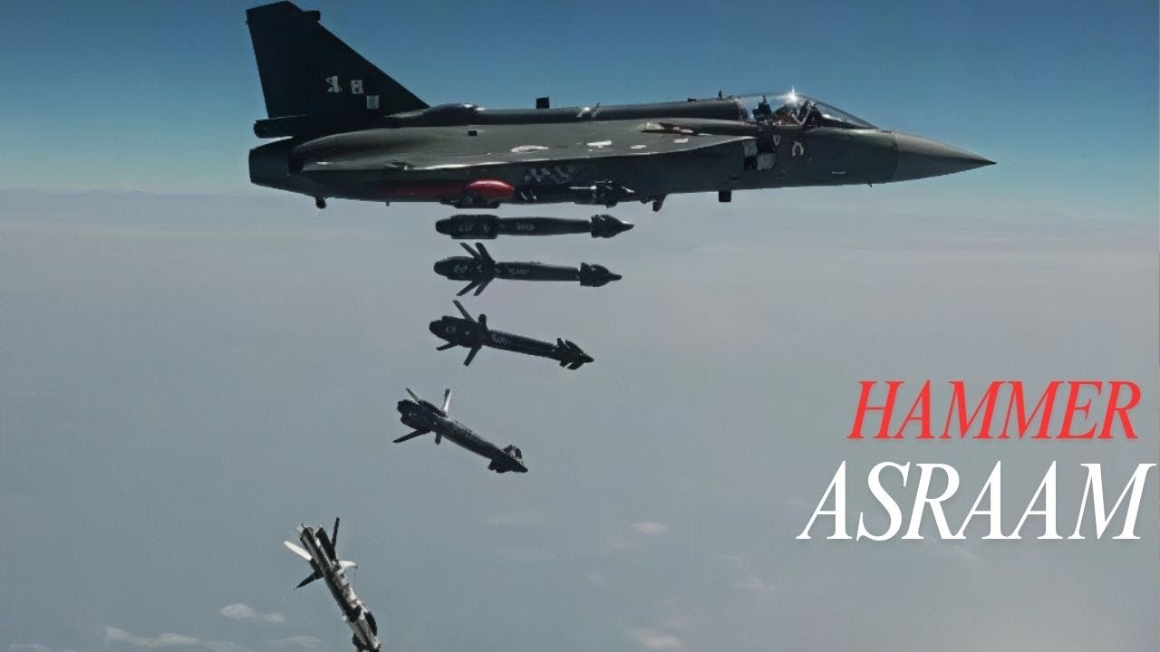 ASRAAM ASTRA AND Hammer integrated on Tejas  MK1A