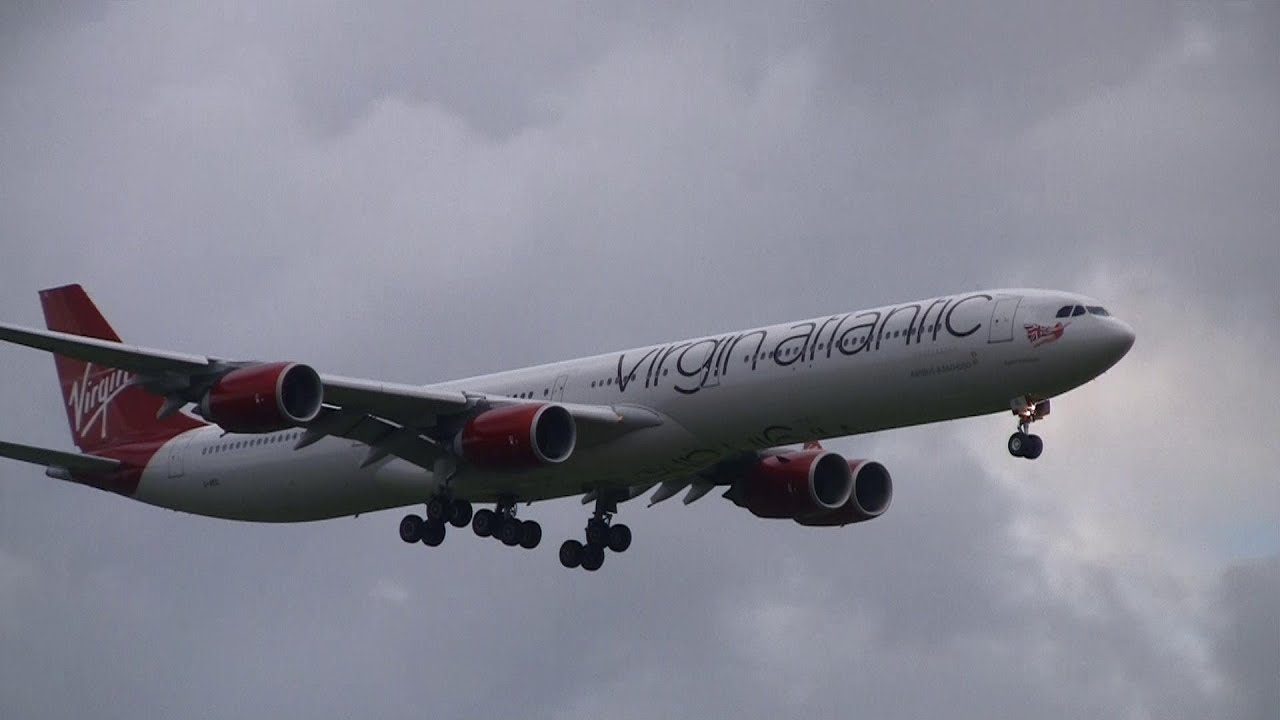 Virgin Atlantic Airways Airbus A340-642 G-VEIL Landing at Narita