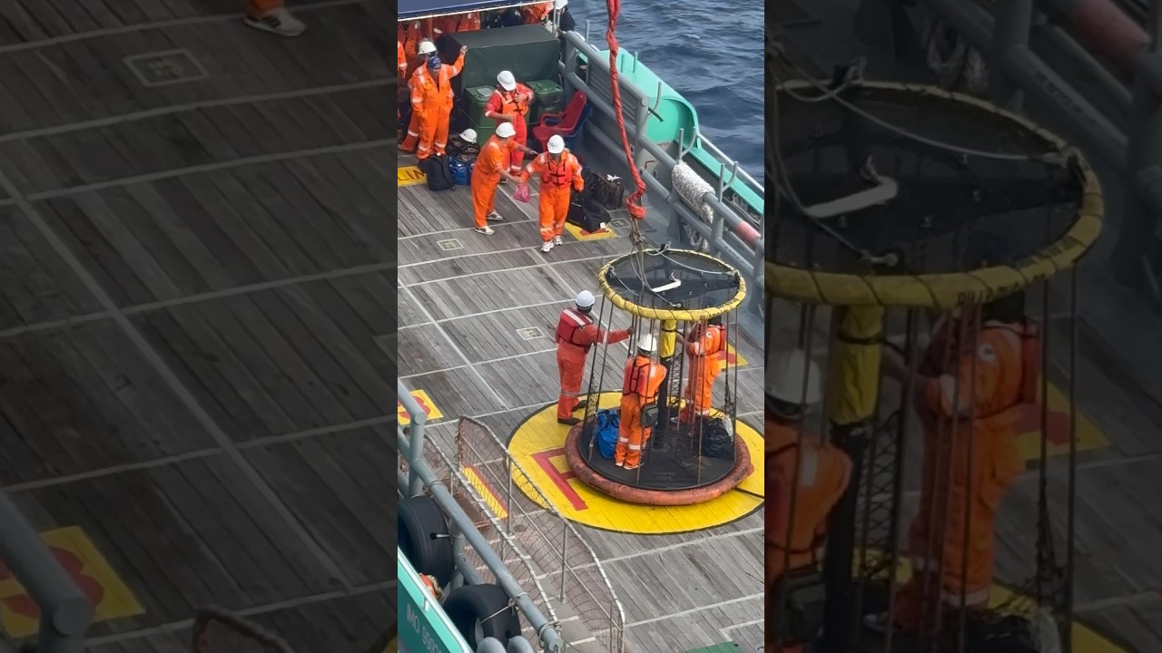 Offshore Crew Change via Fast Crew Boat #jackup #roustabout #billypugh