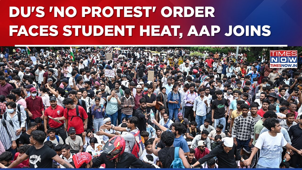 Delhi University's Advisory To Avoid Protests Sparks Campus Uproar; AAP Joins Demonstration