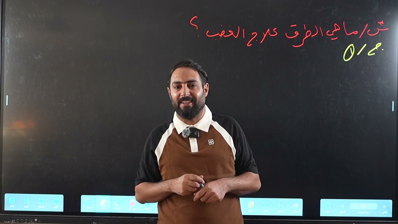 التهذيب ( النهي عن الغضب)  