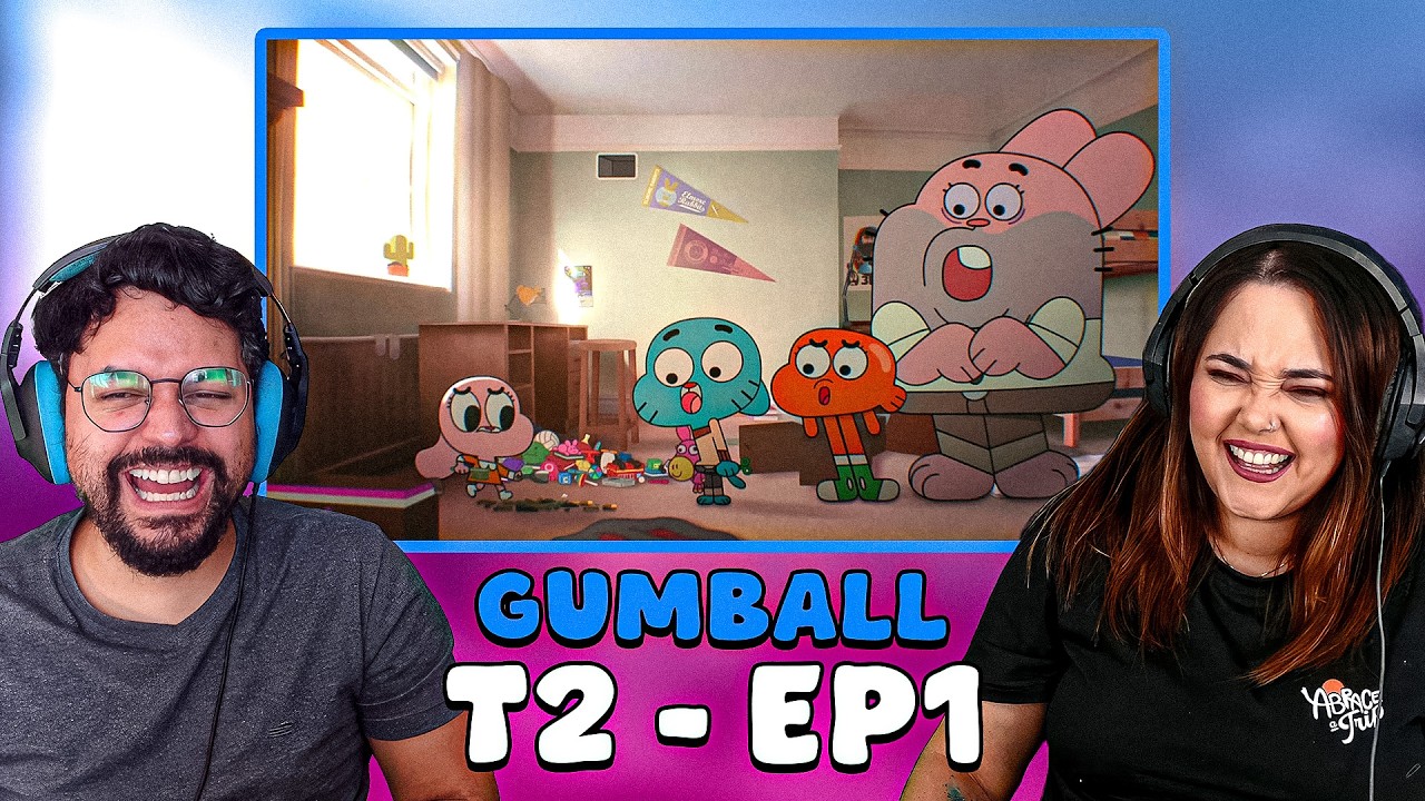 ELA É UM GÊNIO DO MAL???? KKKKK | Gumball T2 - EP1 | REACT
