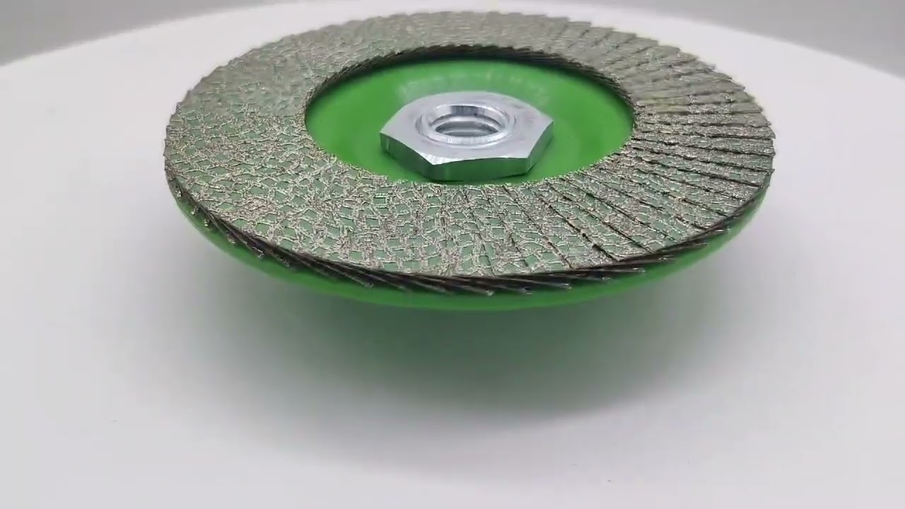 Diamond flap wheel disc