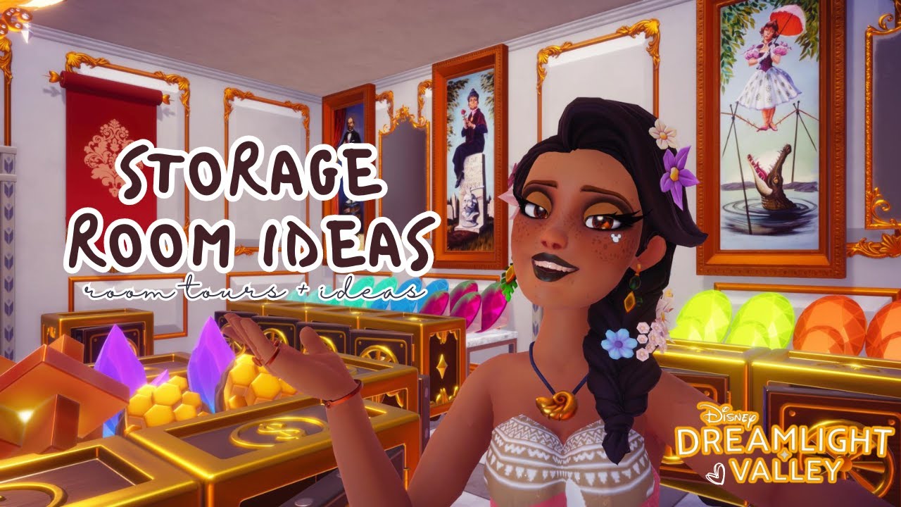 Aesthetically pleasing STORAGE ROOM IDEAS 🏰 Disney Dreamlight Valley