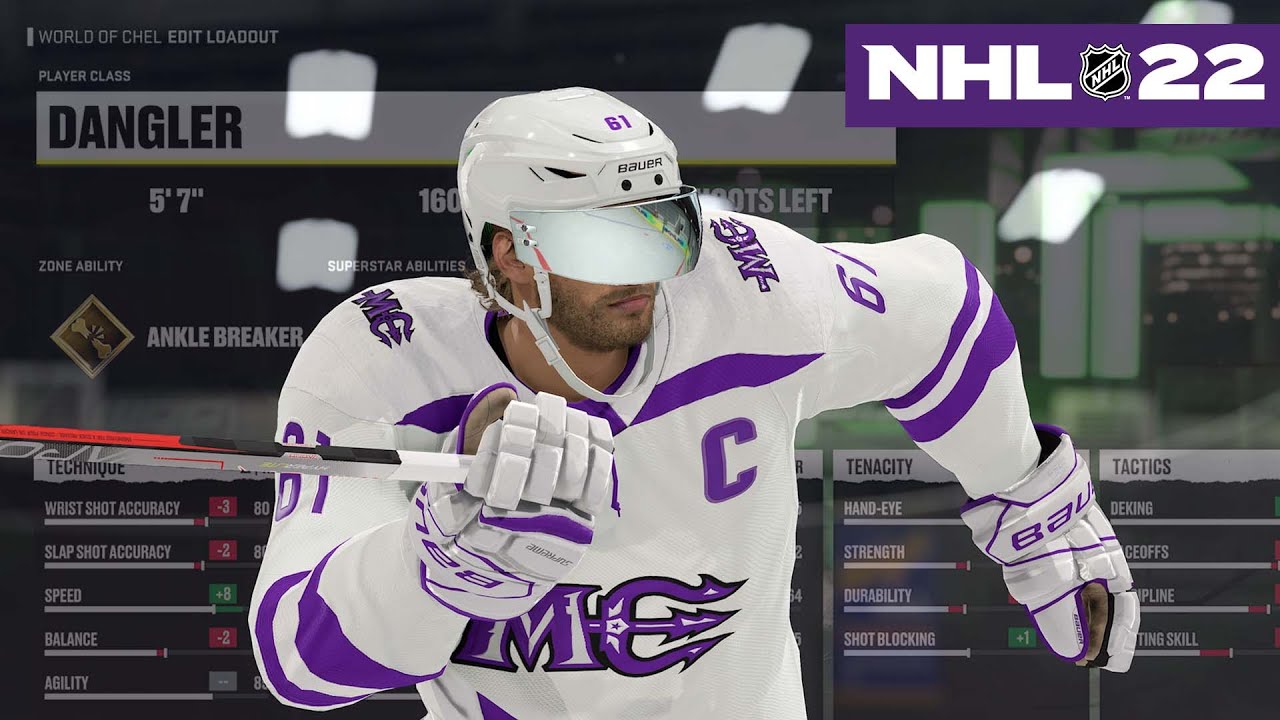 NHL 22 BEST DANGLER PLAYER BUILD *WORLD OF CHEL*
