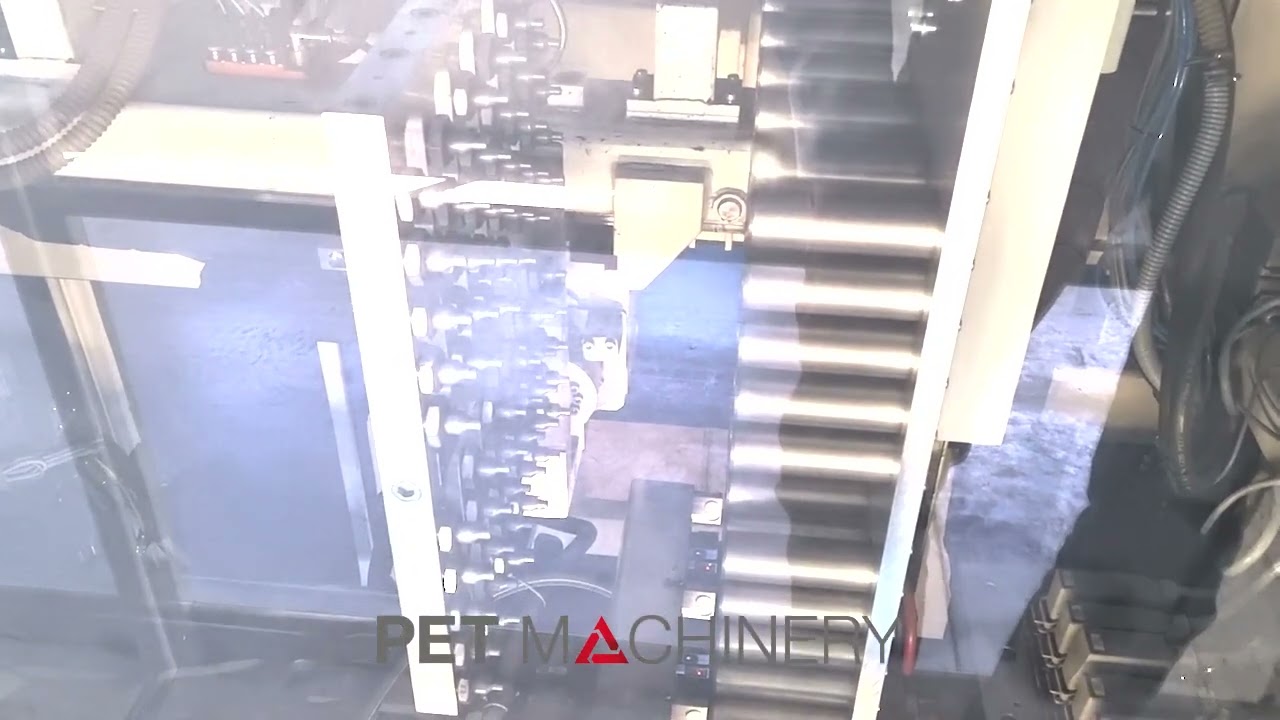 Netstal PETline 2000 3700R pet preform injection moulding system (2012) - drycycle video