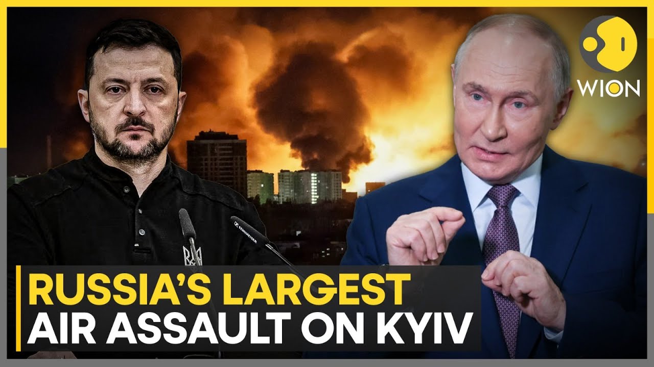 Russia-Ukraine War: Russia Launches Biggest Drone Attack on Kyiv | Over 100 Drones Hit Kyiv | WION