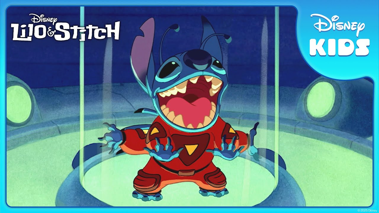 Stitch Breaks Free: Experiment 626 Activated 💙 | Lilo & Stitch | ‪‪@disneykids