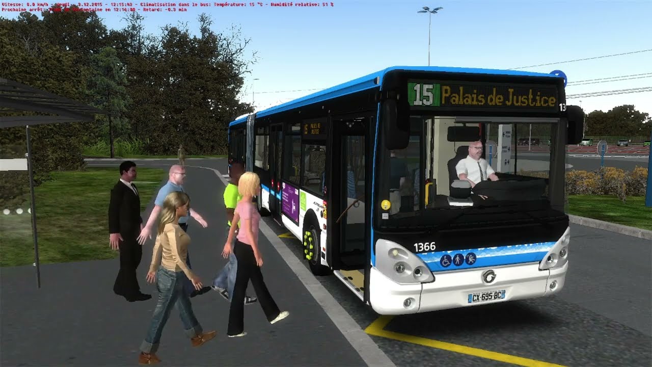 OMSI 2 Saint-Servan | Ligne 15 Stade Verfontaine → Palais De Justice | Mauvaise idée en 18m...