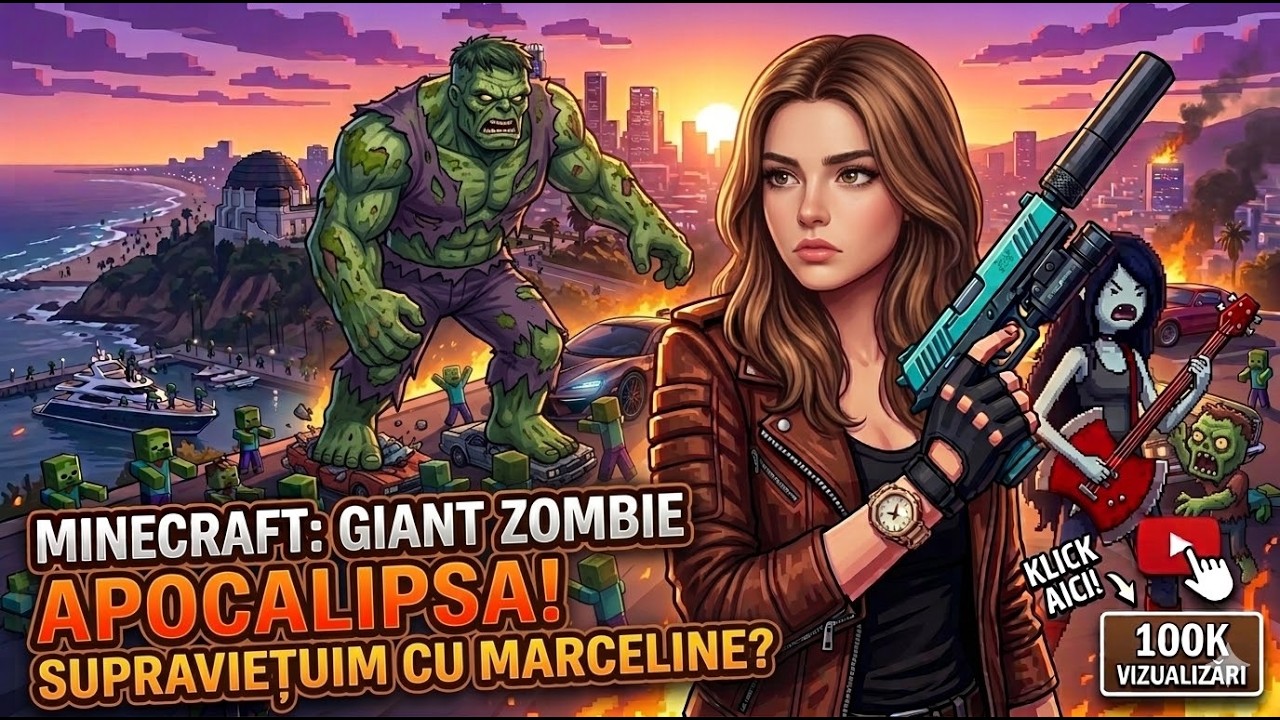 OARE O SĂ SUPRAVIEȚUIM 100 ZILE PE MINECRAFT CU ZOMBIE ?!