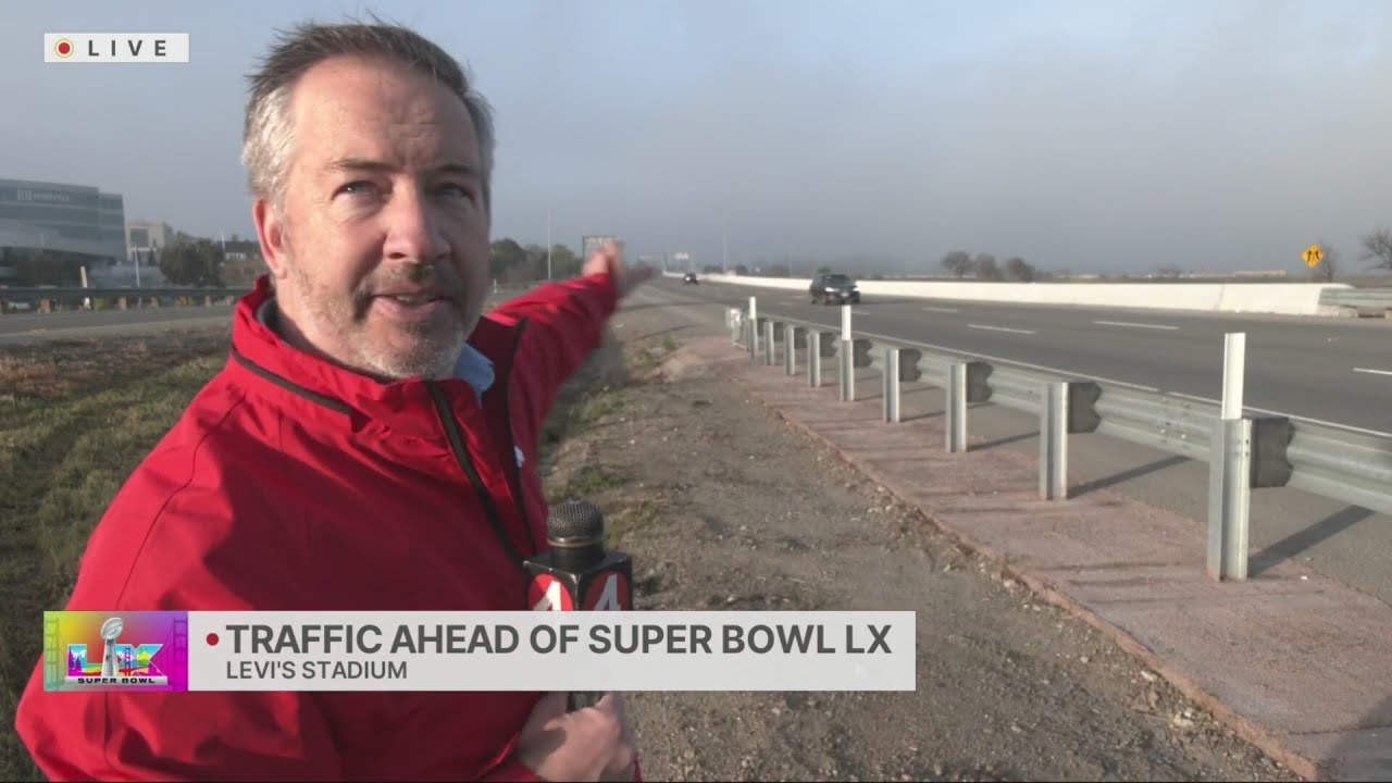Traffic report near Levi's Stadium - 8 a.m.