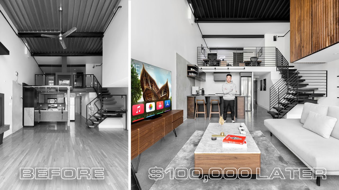 My $100,000 Condo Loft Renovation Makeover // Full Cost Breakdown!