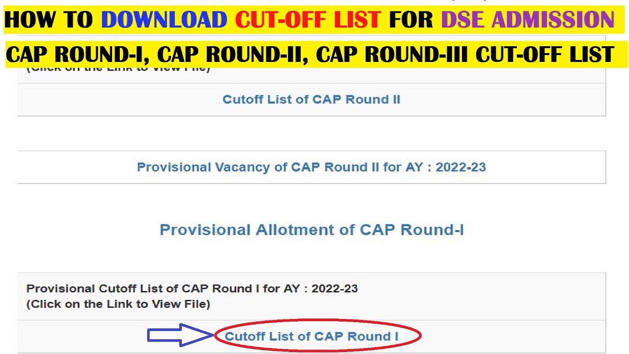 How to Download the Cut-off List for DSE Engineering Admission 2022-23