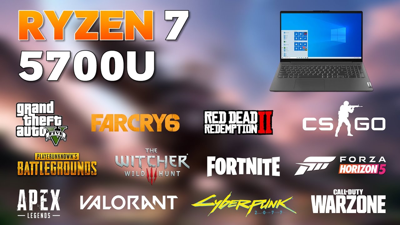 Ryzen 7 5700U Vega 8 - 12 Games Tested | Lenovo IdeaPad Slim 5