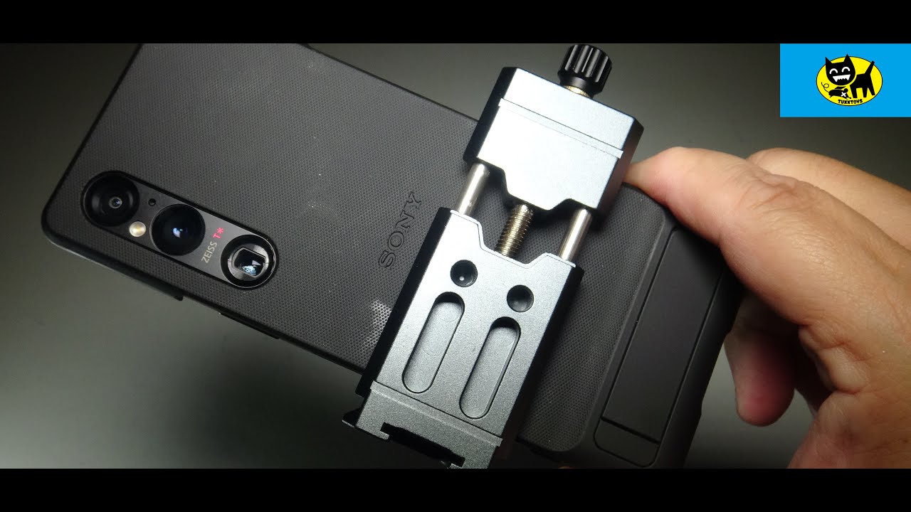 Leaplumin Aluminum Phone Mount for Tripod, Adjustable Phone Tripod Mount