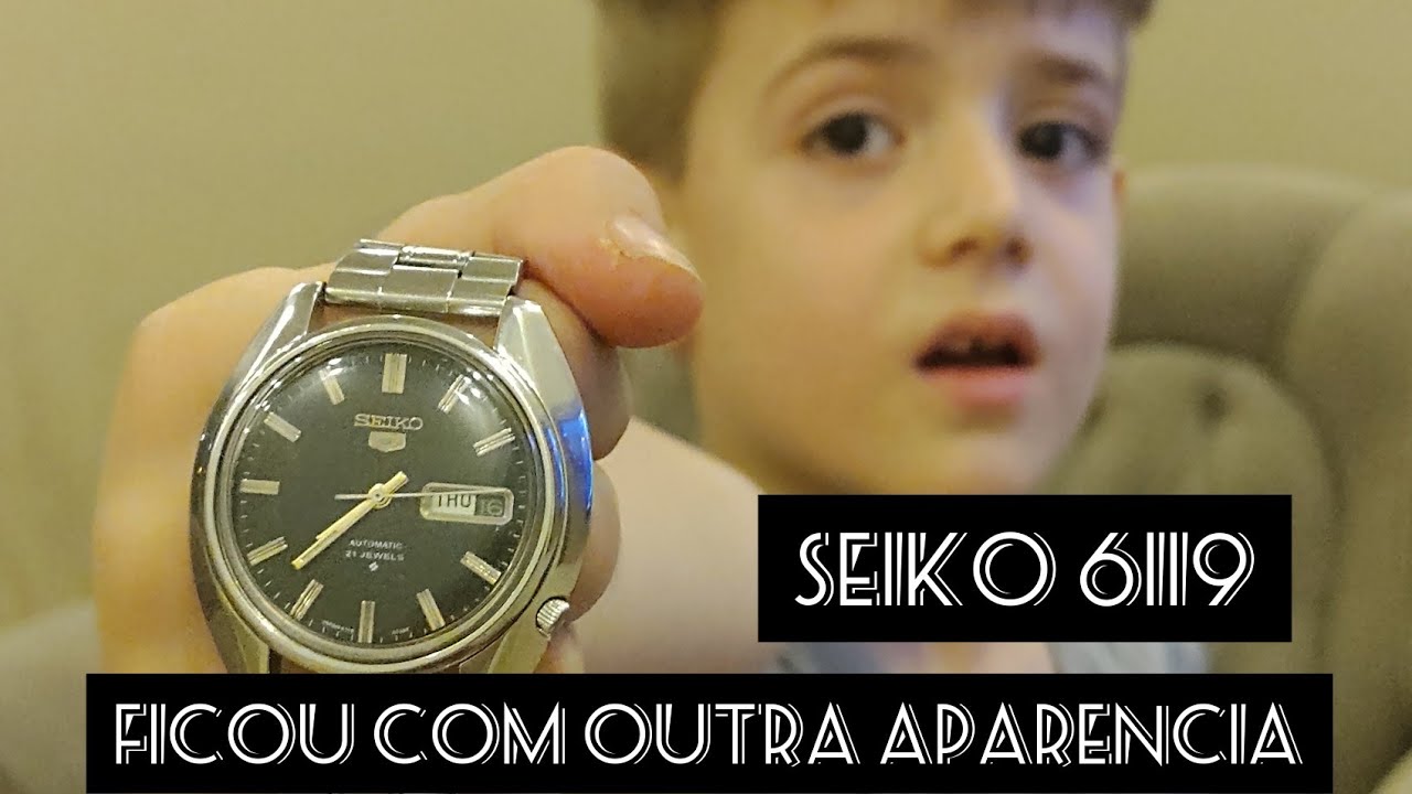 SEIKO 6119 - MAIS UM RELOGIO VOLTANDO A VIDA - MOSTRADOR RESTAURADO - POLIMENTO - REVISÃO