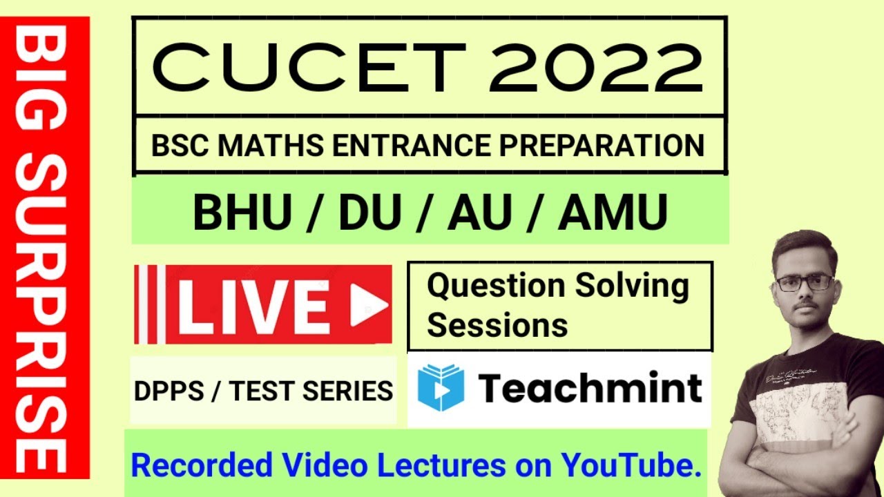 CUCET 2022 PREPARATION | BSC MATHS ENTRANCE | HOW TO CRACK CUCET 2022 | FREE ONLINE COURSE