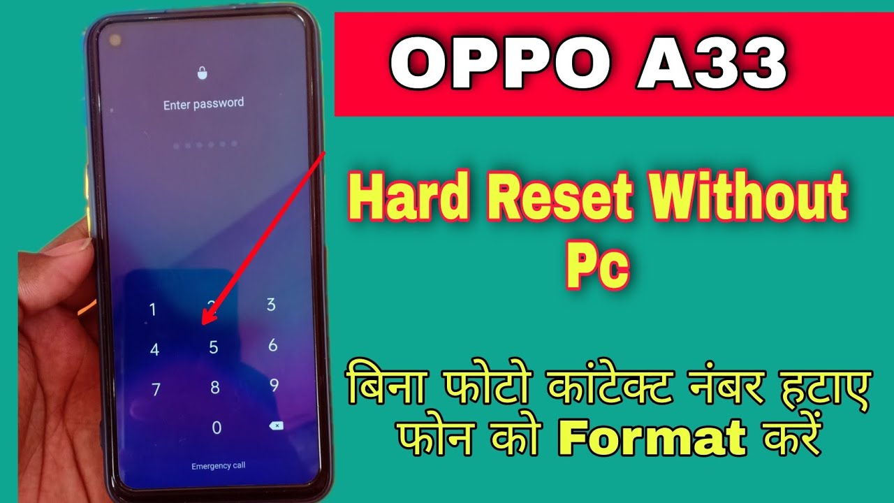 OPPO A33 unlock pattern lock | Hard Reset Erase all data | OPPO A33 factory reset kaise kare 100% Ok