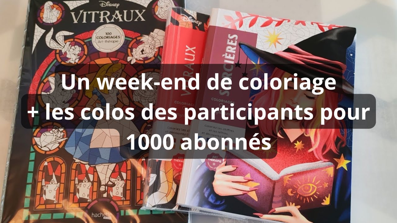 Un week-end de coloriage + les colos des participants pour les 1000 abonnés