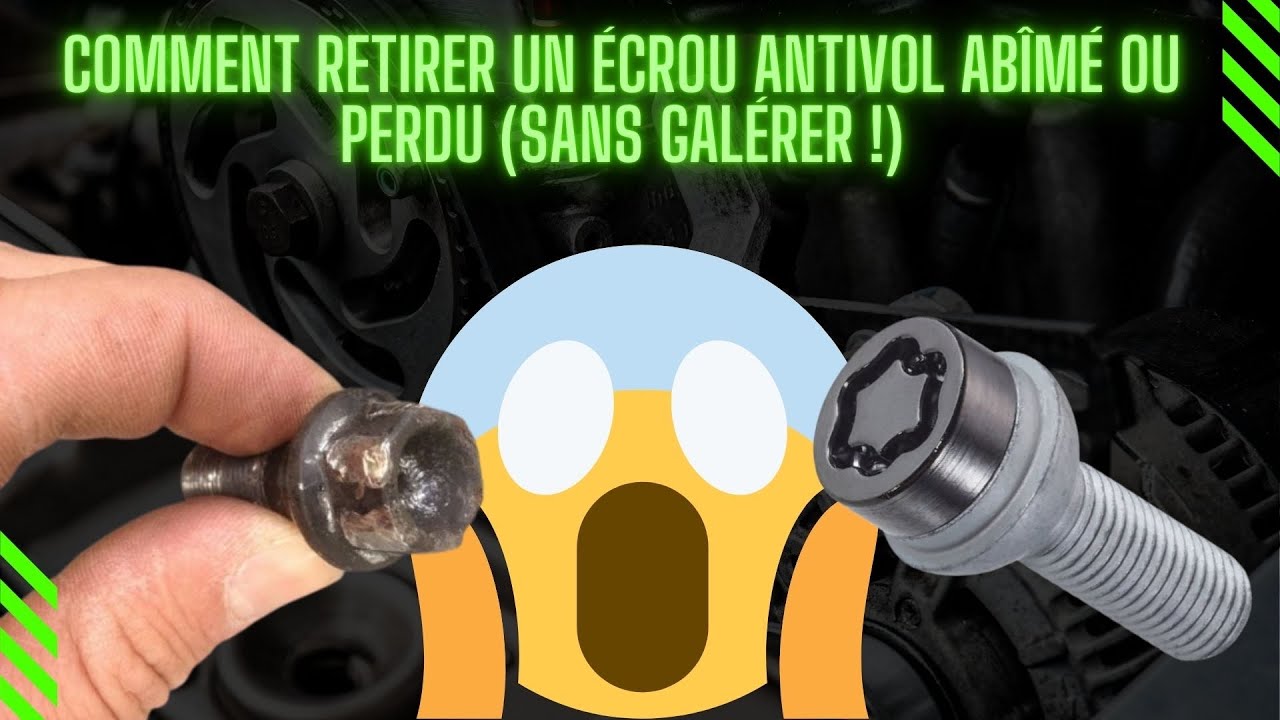Comment retirer un écrou antivol abîmé ou perdu (sans galérer !)