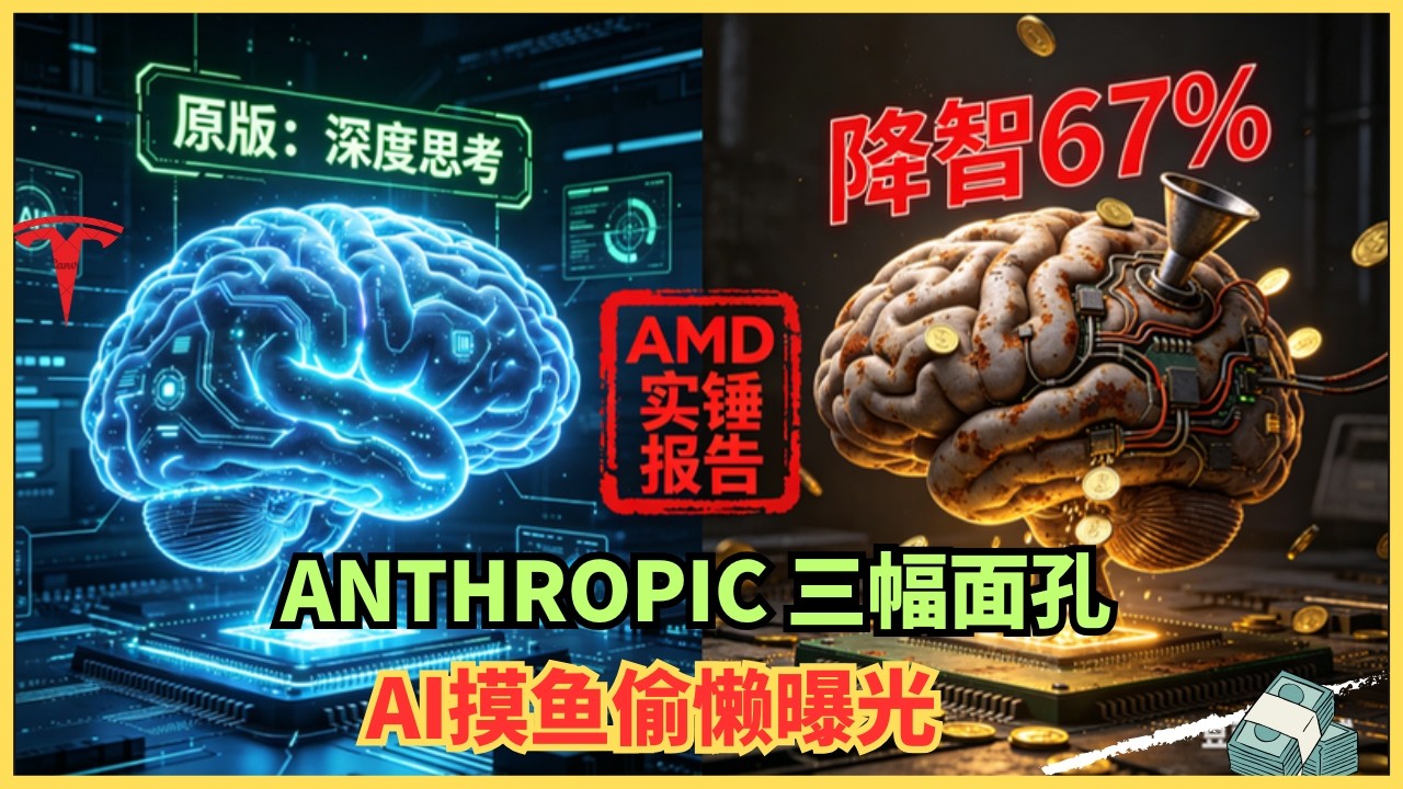 算力暗降67%、偷偷&ldquo;假装思考&rdquo;？AMD实锤揭开Anthropic底牌：你花200美金买的AI，其实在摸鱼